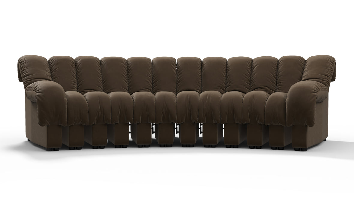 DS 600 - DS 600 Three Seater Sofa, Distressed Brown Vegan Leather