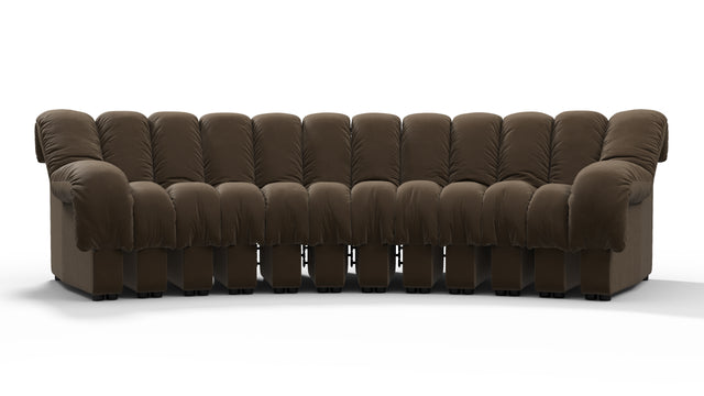 DS 600 - DS 600 Three Seater Sofa, Distressed Brown Vegan Leather