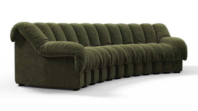 DS 600 - DS 600 Three Seater Sofa, Moss Green Chenille