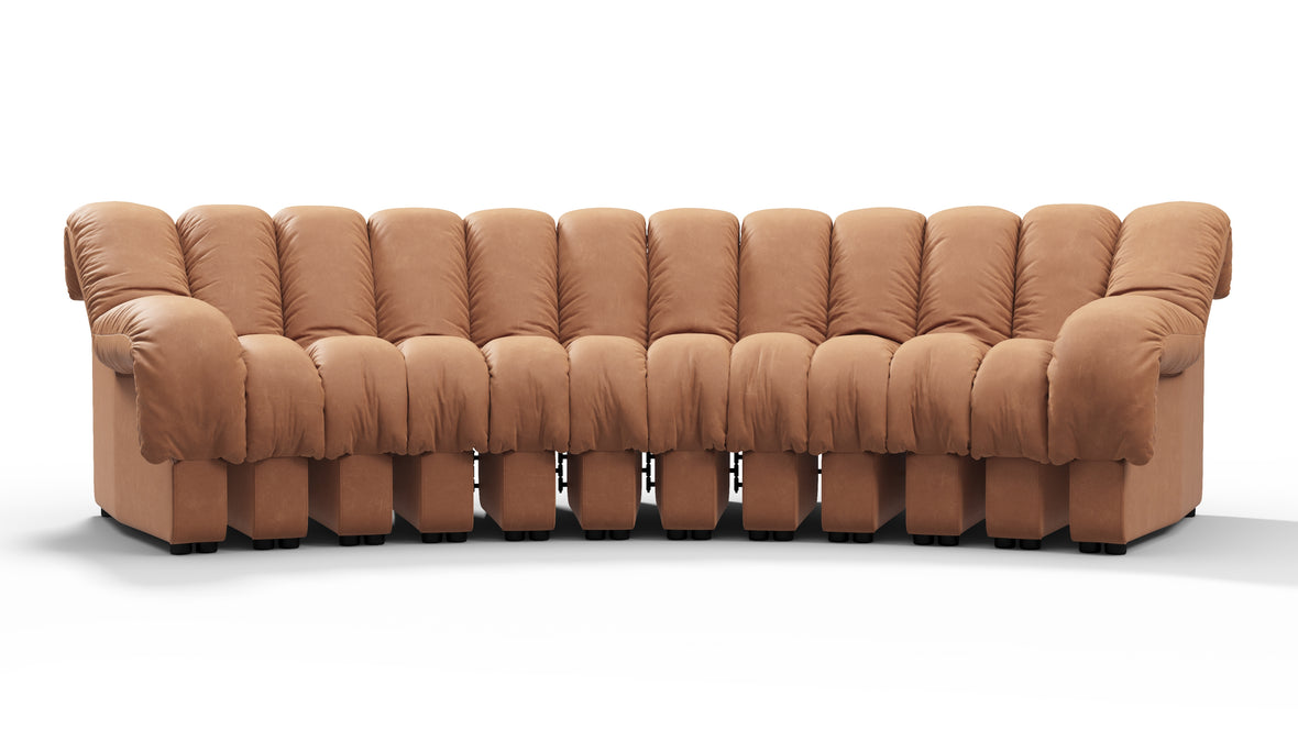 DS 600 - DS 600 Three Seater Sofa, Tan Vegan Leather