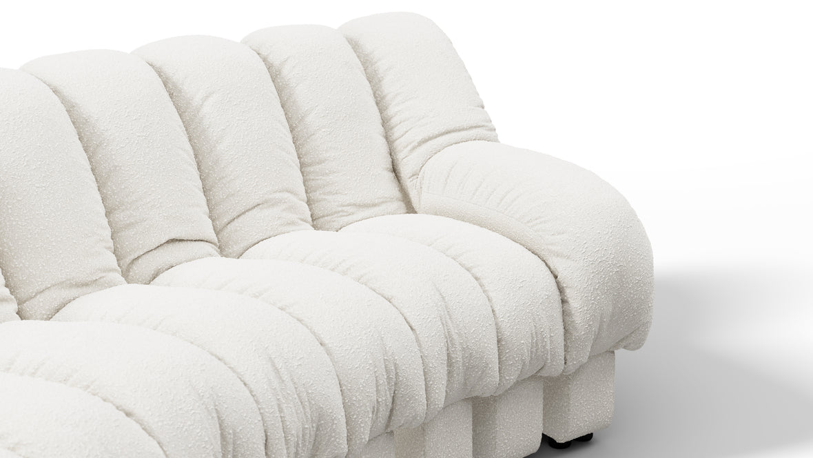 DS 600 - DS 600 Three Seater Sofa, White Boucle