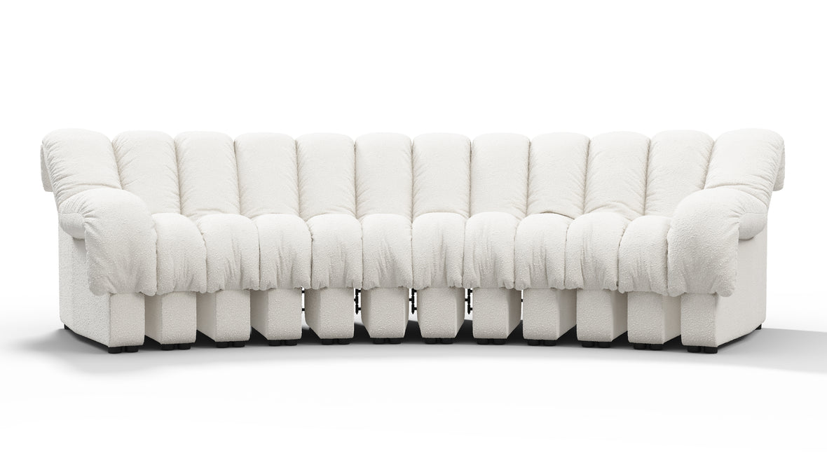 DS 600 - DS 600 Three Seater Sofa, White Boucle