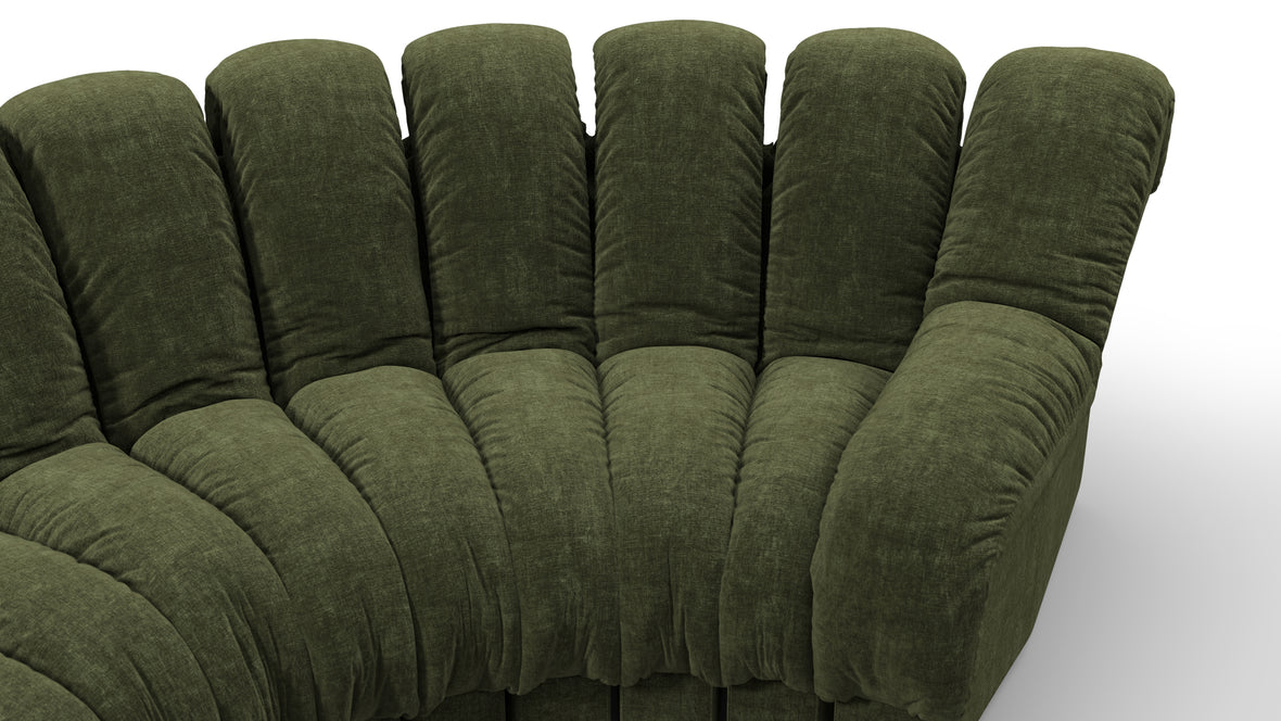 DS 600 - DS 600 Sectional, U Shape, Moss Green Chenille