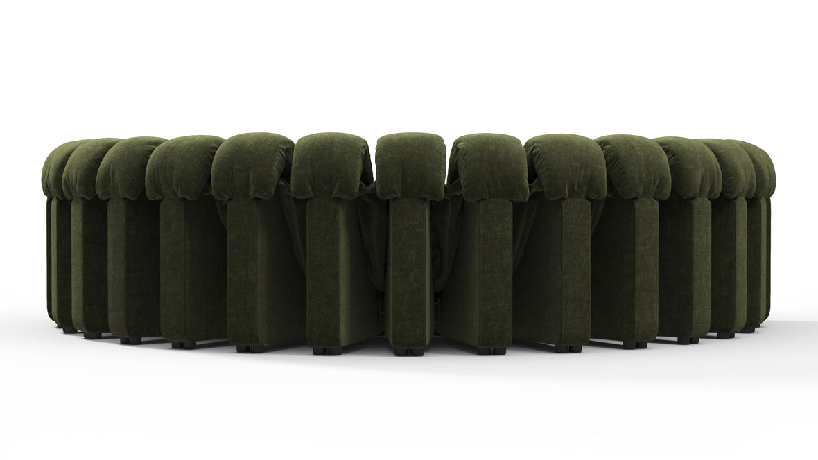 DS 600 - DS 600 Sectional, U Shape, Moss Green Chenille