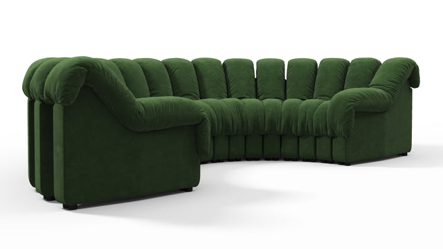 DS 600 - DS 600 Sectional, U Shape, Tarragon Suede