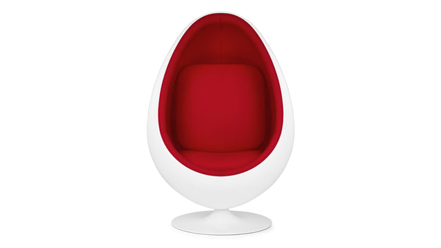 Egg Pod - Egg Pod Chair, Bold Red Wool