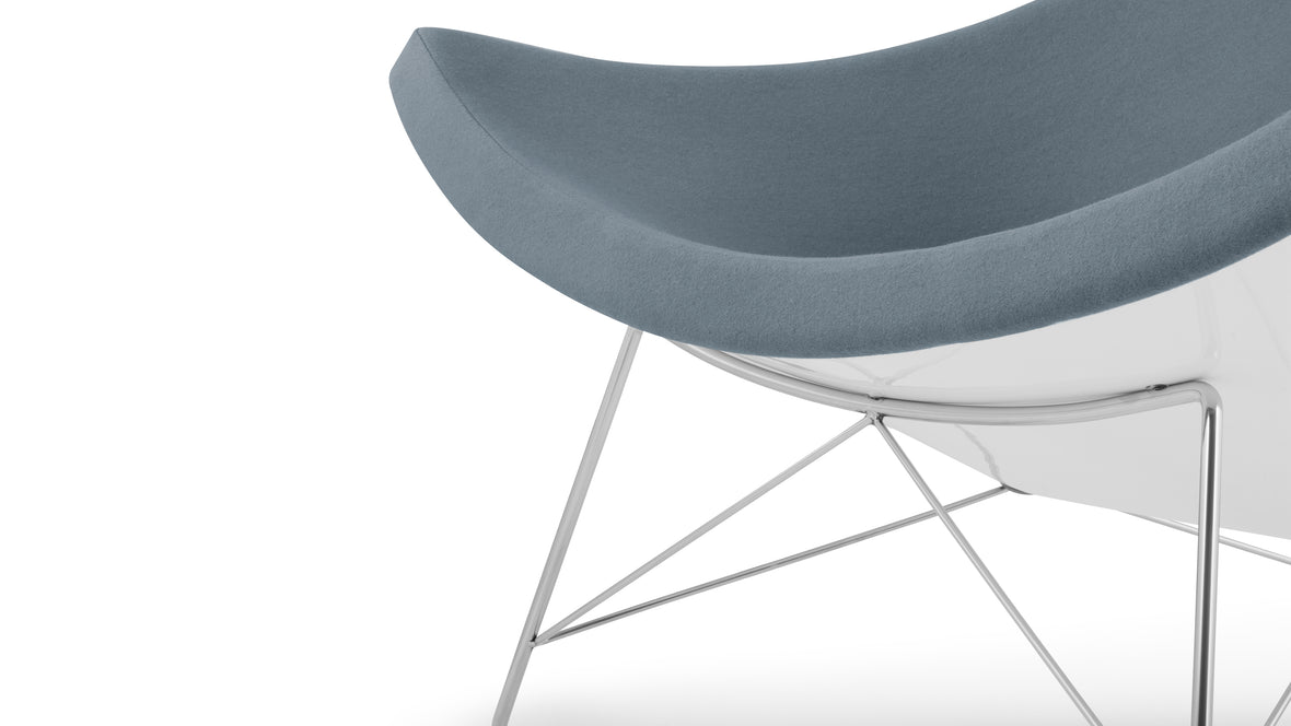 Coconut - Coconut Chair, Blue Gray Wool