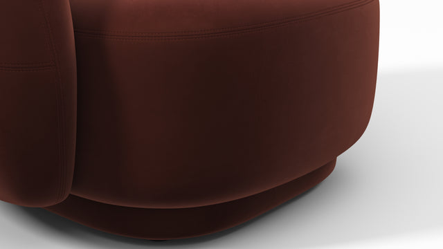 Julep - Julep Lounge Chair, Burgundy Velvet