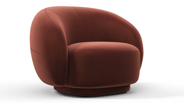 Julep - Julep Lounge Chair, Burgundy Velvet