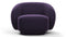 Julep - Julep Lounge Chair, Grape Velvet