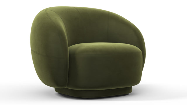 Julep - Julep Lounge Chair, Thyme Luxe Velvet