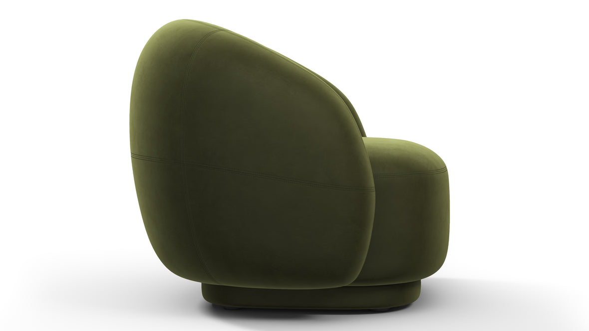 Julep - Julep Lounge Chair, Thyme Luxe Velvet