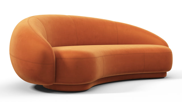 Julep - Julep Sofa, Apricot Velvet