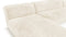 Iona - Iona Sectional, Double Chaise, White Long Hair Sherpa