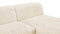 Iona - Iona Sectional, Right Chaise, White Long Hair Sherpa