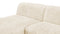 Iona - Iona Sectional, Left Chaise, White Long Hair Sherpa