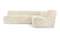 Iona - Iona Sectional, Right Corner, White Long Hair Sherpa