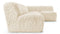 Iona - Iona Sectional, Right Corner, White Long Hair Sherpa