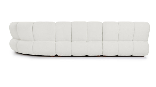 River - River Sectional, Large Right Corner, Pearl Boucle