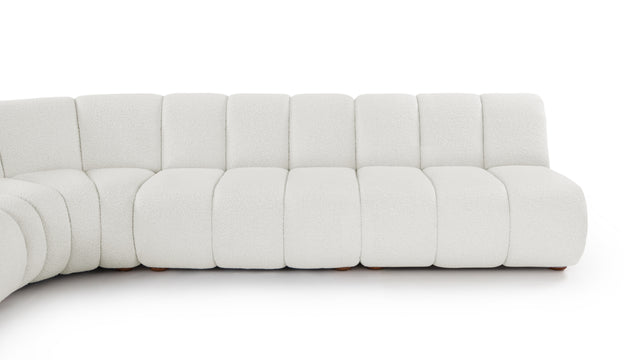 River - River Sectional, Large Left Corner, Pearl Boucle