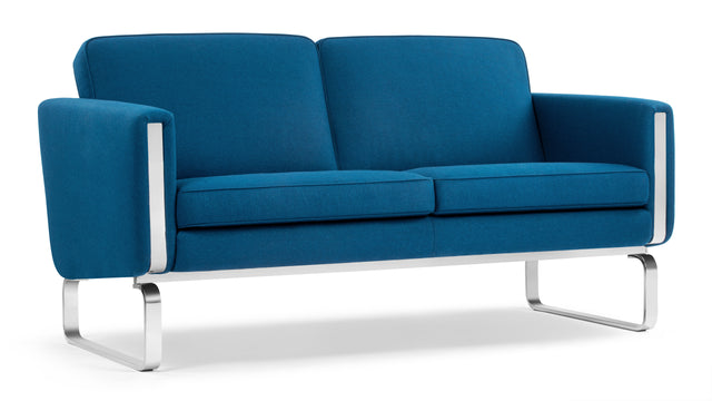 CH101 - CH101 Two Seater Sofa, Indigo Blue Wool