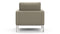 Florence - Florence Lounge Chair, Beige Gray Vegan Leather