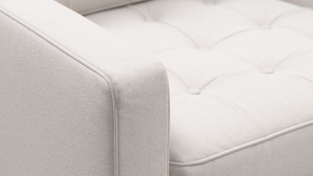 Florence - Florence Lounge Chair, Snow White Wool