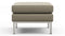 Florence - Florence Ottoman, Beige Gray Vegan Leather