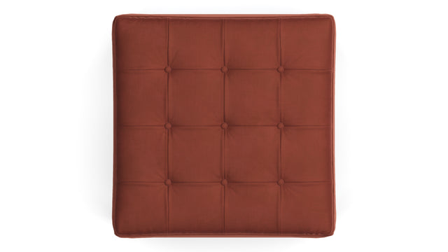 Florence - Florence Ottoman, Burgundy Velvet