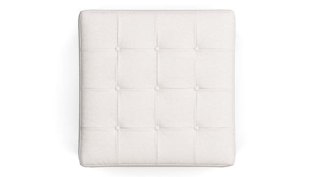 Florence - Florence Ottoman, Snow White Wool