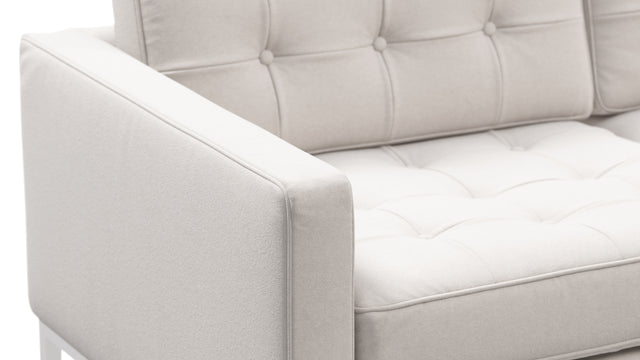 Florence - Florence Three Seater Sofa, Snow White Wool