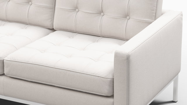 Florence - Florence Three Seater Sofa, Snow White Wool