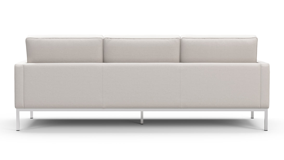 Florence - Florence Three Seater Sofa, Snow White Wool