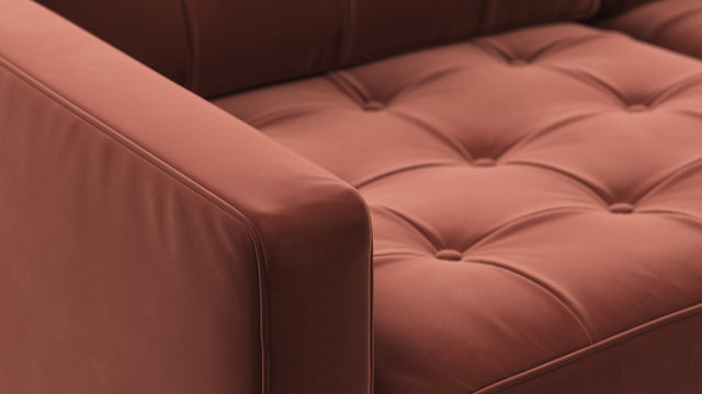 Florence - Florence Two Seater Sofa, Burgundy Velvet