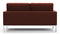 Florence - Florence Two Seater Sofa, Burgundy Velvet