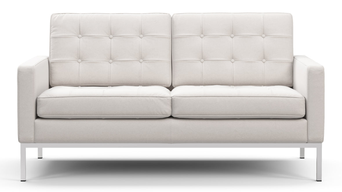 Florence - Florence Two Seater Sofa, Snow White Wool