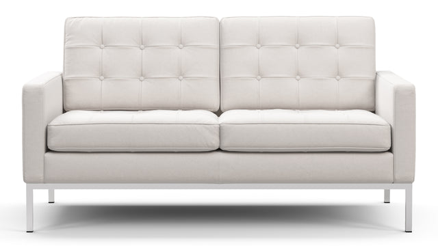 Florence - Florence Two Seater Sofa, Snow White Wool