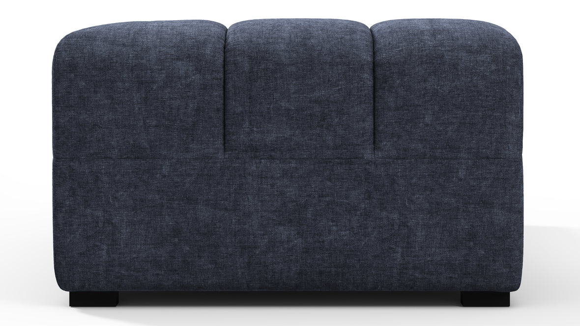 Tufted - Tufted Module, Extra Large Left Corner, Indigo Blue Chenille