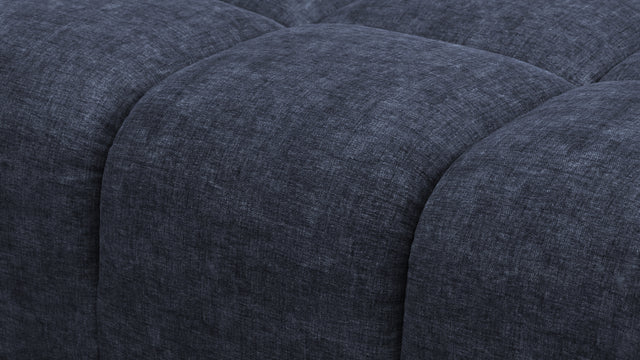 Tufted - Tufted Module, Left Corner Half, Indigo Blue Chenille