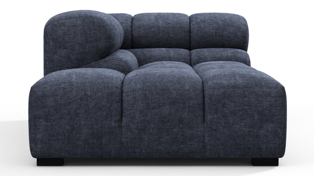 Tufted - Tufted Module, Left Corner Half, Indigo Blue Chenille