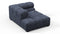 Tufted - Tufted Module, Left Corner Half, Indigo Blue Chenille