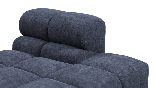 Tufted - Tufted Module, Right Chaise, Armless, Indigo Blue Chenille