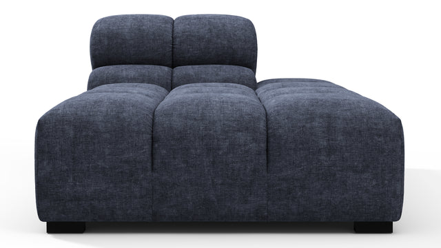 Tufted - Tufted Module, Right Chaise, Armless, Indigo Blue Chenille