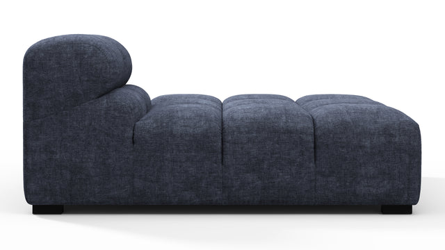 Tufted - Tufted Module, Right Chaise, Armless, Indigo Blue Chenille