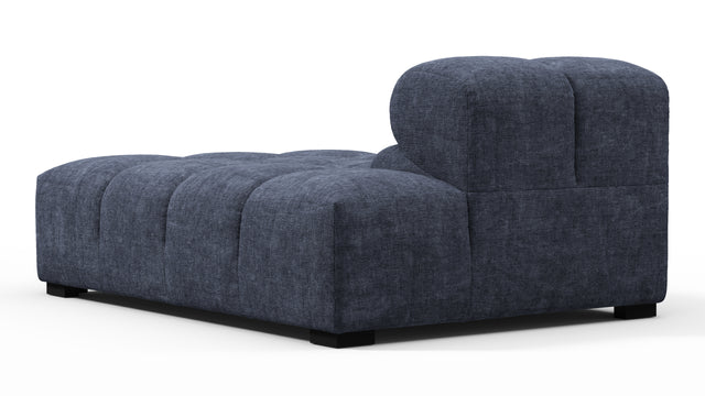 Tufted - Tufted Module, Right Chaise, Armless, Indigo Blue Chenille