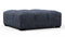 Tufted - Tufted Ottoman, Indigo Blue Chenille