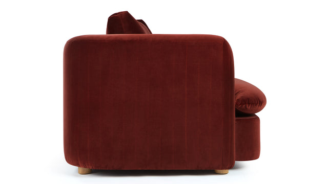 Morrell - Morrell Four Seater Sofa, Garnet Velvet