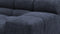 Tufted - Tufted Sectional, Extra Deep Sofa, Indigo Blue Chenille