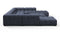 Tufted - Tufted Sectional, U Shape, Indigo Blue Chenille