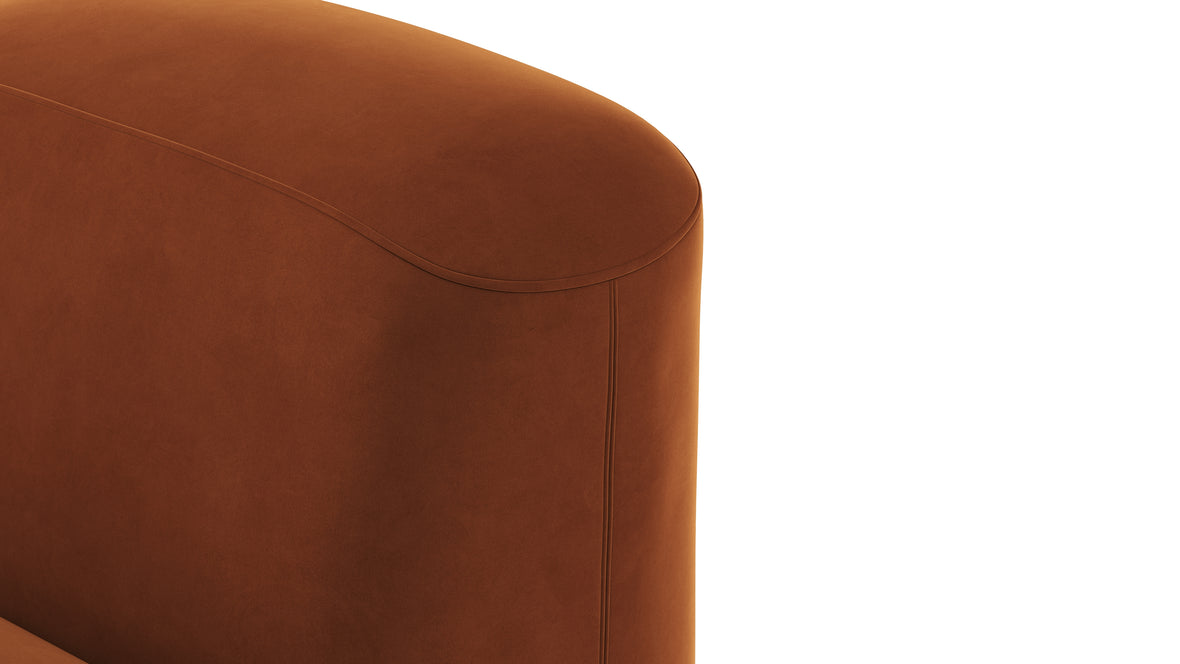 Muse - Muse Module, Corner, Burnt Orange Velvet